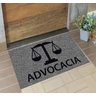Tapete de Porta para Advocacia Antiderrapante - 120x60 - Cinza - 1
