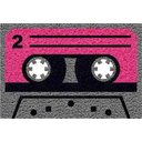 Ver imagem 2 de Tapete Capacho Fita Cassete Retro 60x40cm - Pink