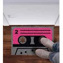 Ver imagem 1 de Tapete Capacho Fita Cassete Retro 60x40cm - Pink