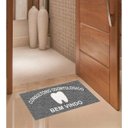 Ver imagem 1 de Tapete Capacho Personalizado Consultório Odontológico 75x40 Cm Cinza