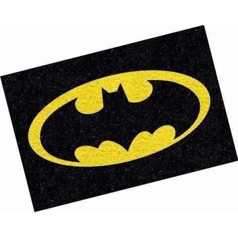 Tapete Capacho Batman 60x40cm - Logo Preto