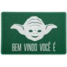 Tapete Capacho Bem Vindo Você É, Verde, 60x40cm - 2