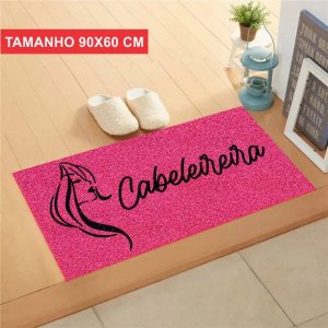 Tapete  Cabeleireira Antiderrapante. - 90x60 - Pink
