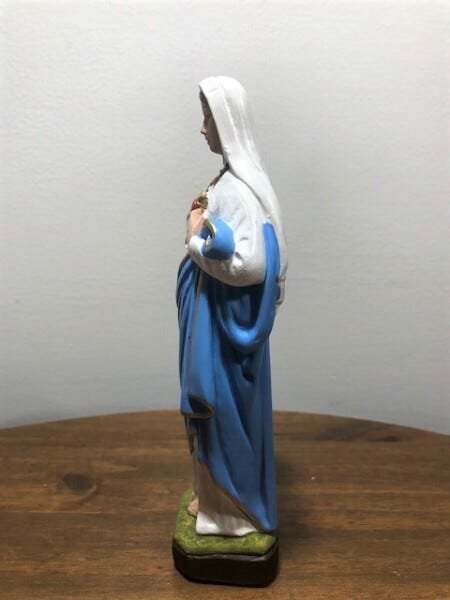 KIT com 3 Sagrado Coração de Maria de gesso 20cm - 4