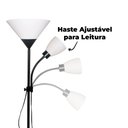 Ver imagem 2 de Luminária de Piso Articulada Duas Lâmpadas Abajur