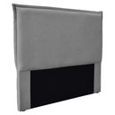 Ver imagem 1 de Cabeceira King 1,95m Veneza Linho Rústico - Pallazio - Cinza Escuro