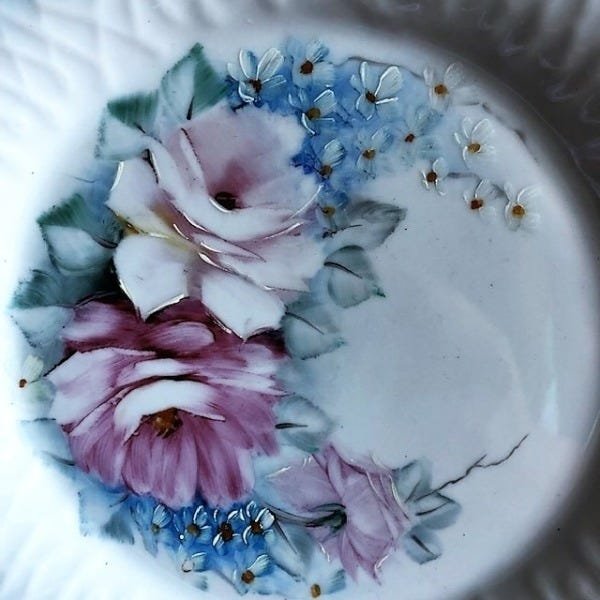 Prato Decorativo Pintado A Mão 22,5cm P21 - 4
