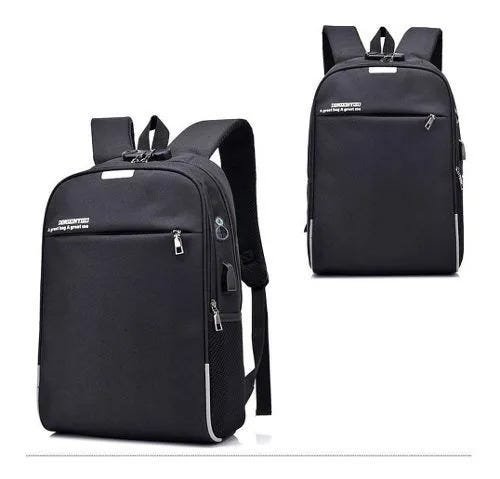 Mochila Notebook Executiva USB Fone de Ouvido - Preto - 2