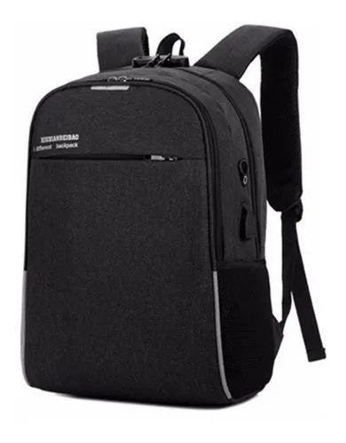 Mochila Notebook Executiva USB Fone de Ouvido - Preto - 3