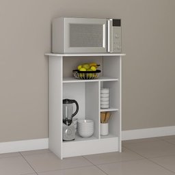 Balcão Multiuso para Forno/Microondas Multimóveis CR20117 Branco - 4