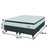 Cama Box Colchão Casal Queen Molas Ensacadas City Pillow Top 158x188x61cm Hellen Branco / Cinza - Su - 3