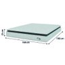 Cama Box Colchão Casal Queen Molas Ensacadas City Pillow Top 158x188x61cm Hellen Branco / Cinza - Su - 4