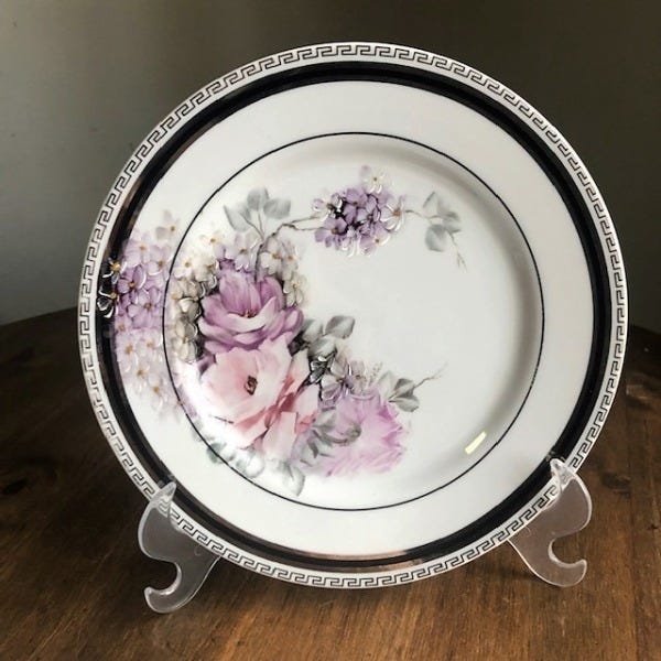 Prato Decorativo Pintado A Mão 21,5cm - P47 - 1