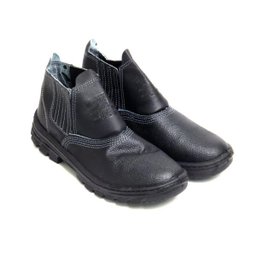 Botina Bota de Segurança de Couro Epi Com Elástico Sem Bico Preta - 40 - 3