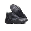 Ver imagem 1 de Botina Bota de Segurança de Couro Epi Com Elástico Sem Bico Preta - 41