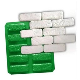 Formas De Gesso 3d/cimento Abs Tijolinho - rustico 17 X 6 - 1