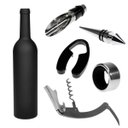 Ver imagem 4 de Kit Acessórios Vinho Garrafa 5 Peças Saca Rolhas Abridor 155-X