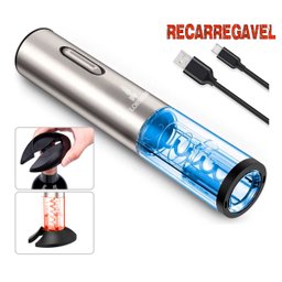 Abridor Vinho Saca Rolha Elétrico Bateria Recarregável Lorben - 9