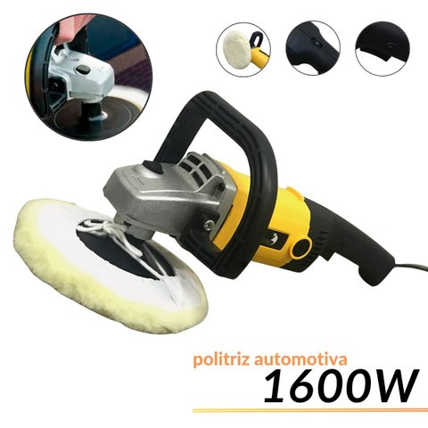 Politriz Automotiva Angular Profissional 7 Pol 1600w Máquina Polimento Polir 110v Importway Iwpoa