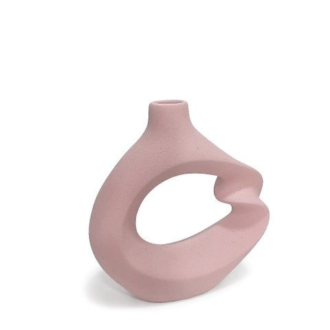 Vaso Garrafa Elo Orgânico Decorativo 22x20cm