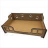 Cama Para Cachorro Pet Caminha Sofa Casa Mdf Cru Gato - 1
