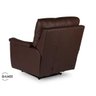 Poltrona Reclinável Elétrica Raika Em Couro Genuíno Marrrom - 2