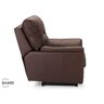 Poltrona Reclinável Elétrica Raika Em Couro Genuíno Marrrom - 3