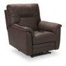 Poltrona Reclinável Elétrica Raika Em Couro Genuíno Marrrom - 1