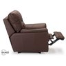 Poltrona Reclinável Elétrica Raika Em Couro Genuíno Marrrom - 4
