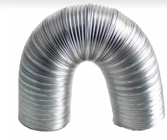 Tubo flexivel de aluminio 130mm x 1mt wdb - 3