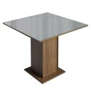 Ver imagem 6 de Conjunto Sala de Jantar Tampo de Vidro 4 Cadeiras Rustic/cinza/silver Sines Madesa