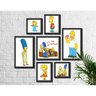 Kit 7 Quadros Decorativos Familia Simpsons - 1