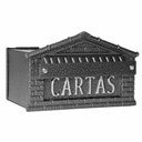 Ver imagem 1 de Caixa de Correio Colonial Mini Tijolinho 893650 Ferro Fundido Prata Embutir Meio Tijolo Kala