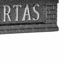 Ver imagem 3 de Caixa de Correio Colonial Mini Tijolinho 893650 Ferro Fundido Prata Embutir Meio Tijolo Kala