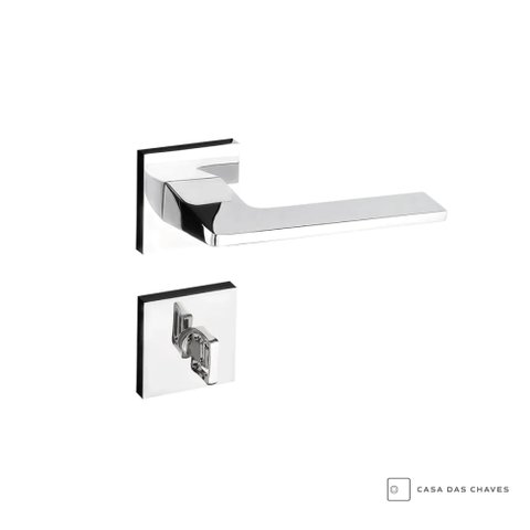 Fechadura Pado Sara Cromado Banheiro Tranqueta