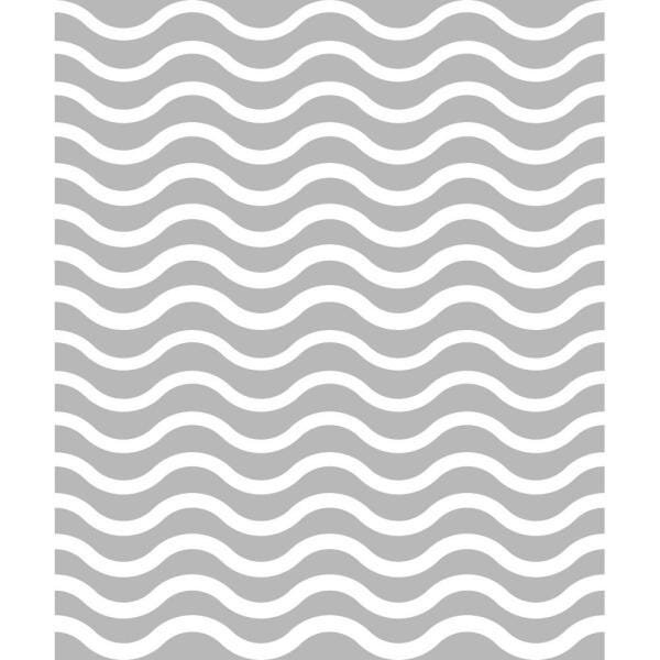 Adesivo de Vidro Jateado Ondas - 2