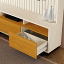 Ver imagem 7 de Estante Home Ripado Absoluto para Tv até 65 Polegadas -2 Portas e Nicho com Leds -rodizio -carmolar:
