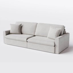 Sofá Cama Bélgica 1,90m em Linho Safira Off White - Home Mobily - 1