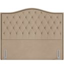 Ver imagem 4 de Cabeceira Cama Box Casal 140 cm P05 Grécia Veludo Bege - Lyam Decor