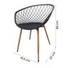 Cadeira Loa Quarto Escritório Cozinha Preto Ordesign Preto - 4
