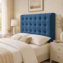 Ver imagem 2 de Cabeceira Ana Estofada Suede p/ Cama Box Casal King 195cm Quarto