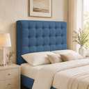 Ver imagem 4 de Cabeceira Ana Estofada Suede p/ Cama Box Casal King 195cm Quarto