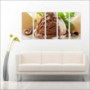 Ver imagem 3 de Quadro Decorativo Sorvete Sorveteria Gourmet Interiores Mosaico 5 Peças Com Moldura