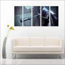 Ver imagem 3 de Quadro Decorativo Destiny Games Jogos Quartos Salas Interiores Mosaico 5 Peças Com Moldura