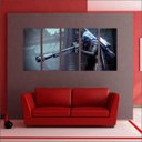 Ver imagem 4 de Quadro Decorativo Destiny Games Jogos Quartos Salas Interiores Mosaico 5 Peças Com Moldura