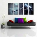 Ver imagem 5 de Quadro Decorativo Destiny Games Jogos Quartos Salas Interiores Mosaico 5 Peças Com Moldura