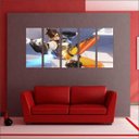 Ver imagem 4 de Quadro Decorativo Overwatch Games Jogos Quartos Salas Interiores Mosaico 5 Peças Com Moldura