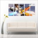 Ver imagem 3 de Quadro Decorativo Overwatch Games Jogos Quartos Salas Interiores Mosaico 5 Peças Com Moldura