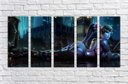 Ver imagem 5 de Quadro Decorativo Overwatch Games Jogos Quartos Salas Interiores Mosaico 5 Peças Com Moldura