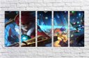 Ver imagem 1 de Quadro Decorativo Overwatch Games Jogos Quartos Salas Interiores Mosaico 5 Peças Com Moldura
